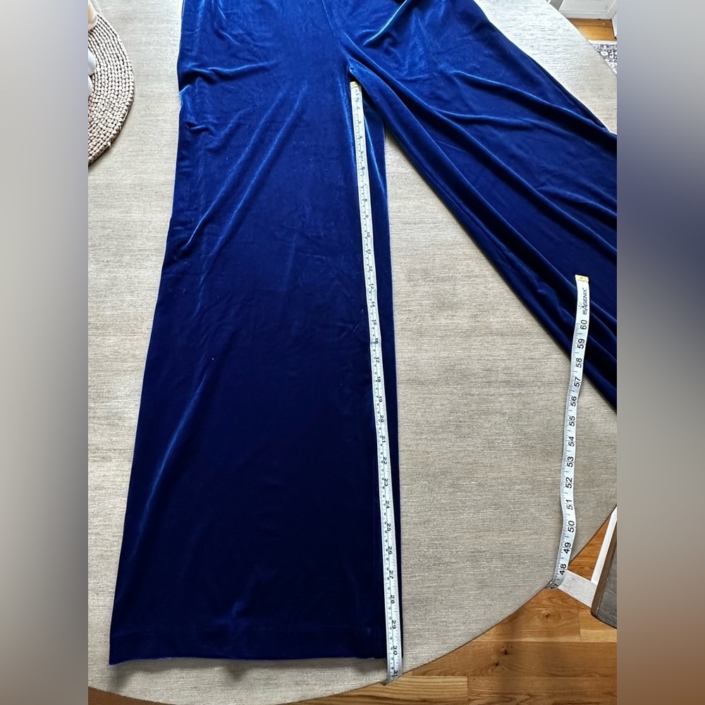Banana Republic Royal Blue Velvet Jumpsuit - Picture 11 of 11